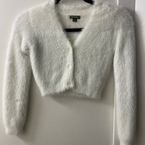 Wild fable cropped sweater button up